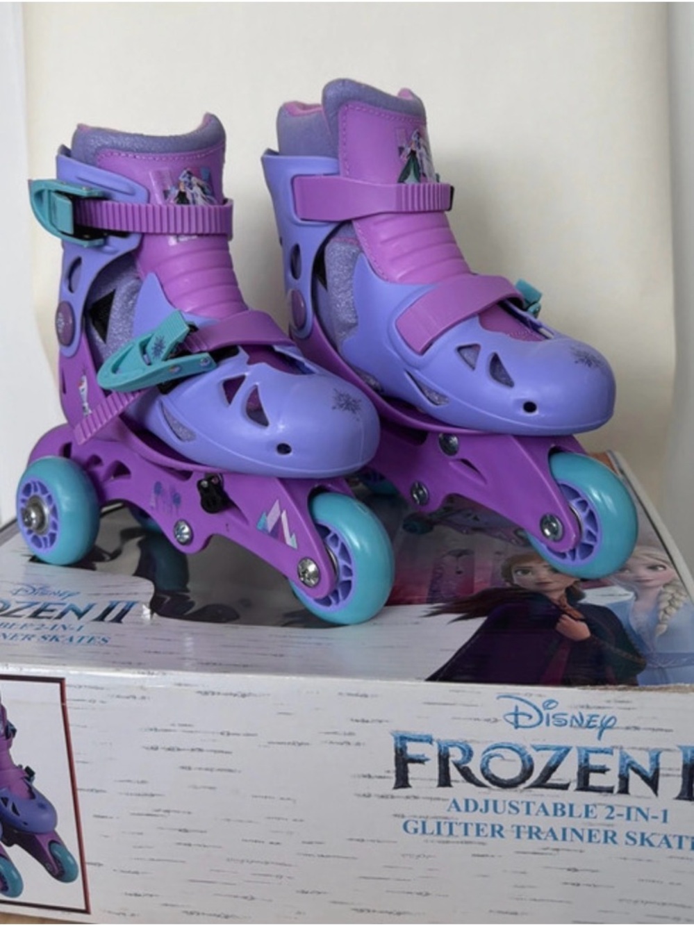 Disney Frozen Adjustable Purple & Teal Kids Roller Skates